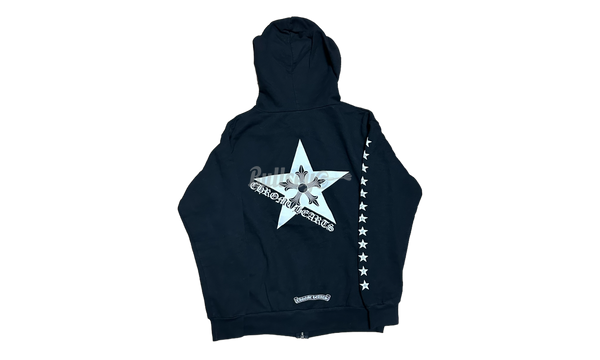 Chrome Hearts Pointed Stars Black Zip-Up Hoodie (PreOwned)-Bullseye Sneaker Boutique