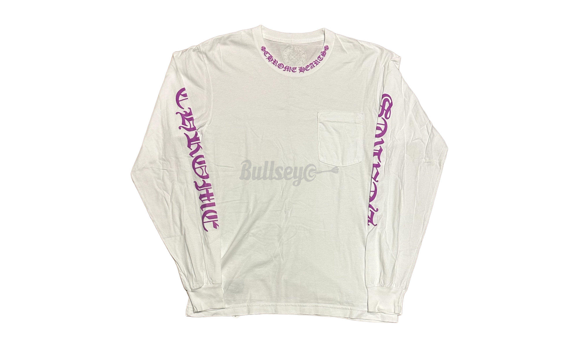 Chrome Hearts Purple Neck Letters White Longsleeve T-Shirt-Rs-flyfishing Sneakers Sale Online