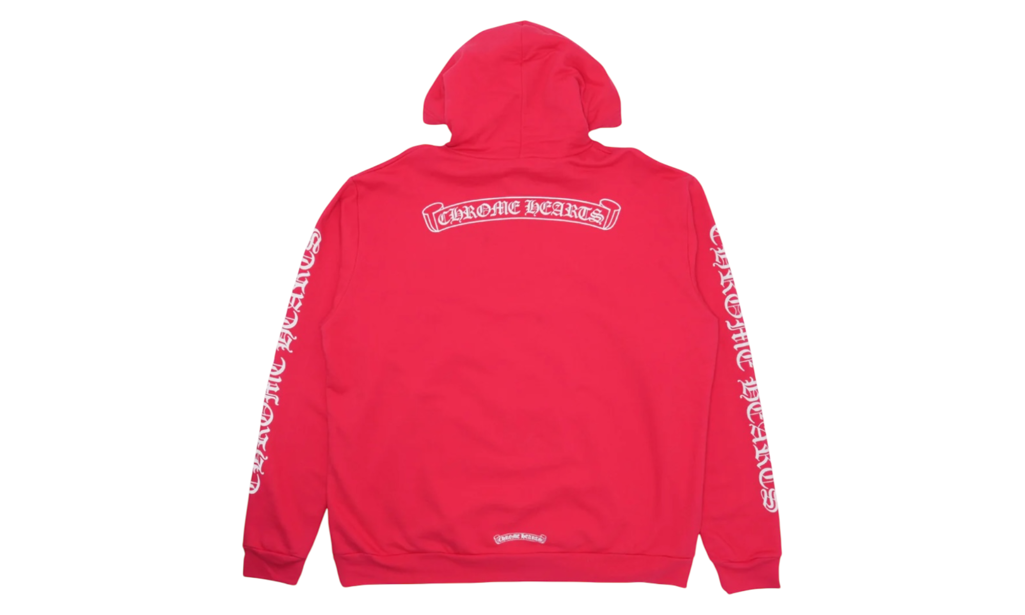 Chrome Hearts Red Scroll Label Online Exclusive Hoodie