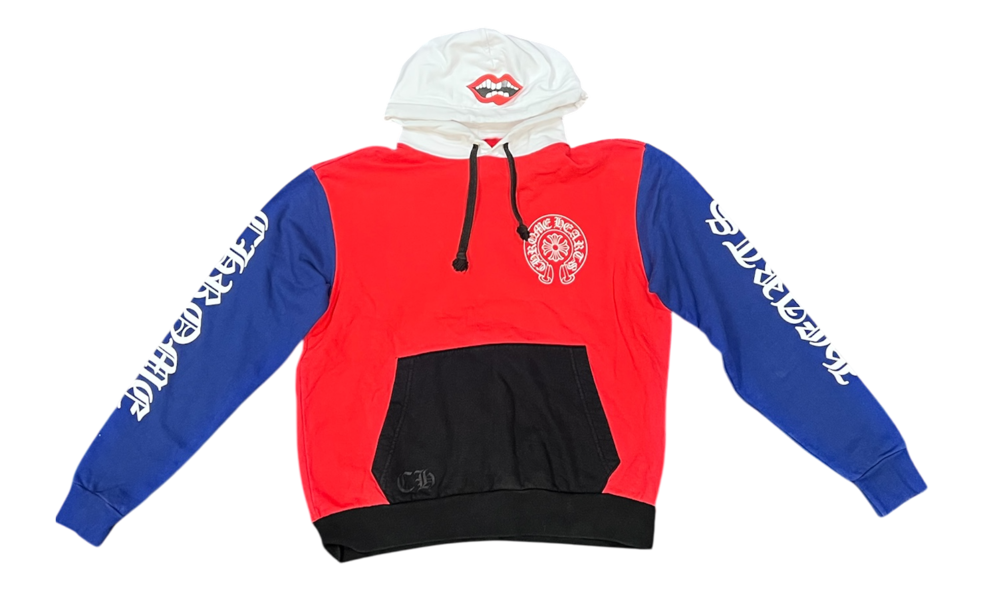 Chrome Hearts Red/Blue/White Horseshoe Chomper Hoodie (PreOwned)-Rs-flyfishing Sneakers Sale Online
