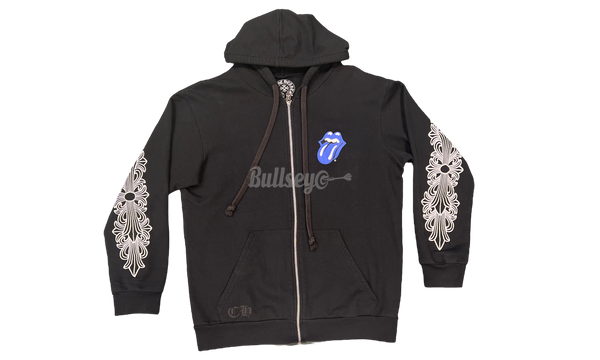 Chrome Hearts Rolling Stones Blue Tongue Zip Up Hoodie