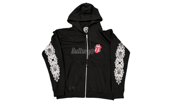 Chrome Hearts Rolling Stones Red Black Zip Up Hoodie-Casadei Boots In Black Leather