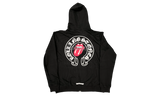 Chrome Hearts Rolling Stones Red Black Zip Up Hoodie-Type side-buckle sandals Black