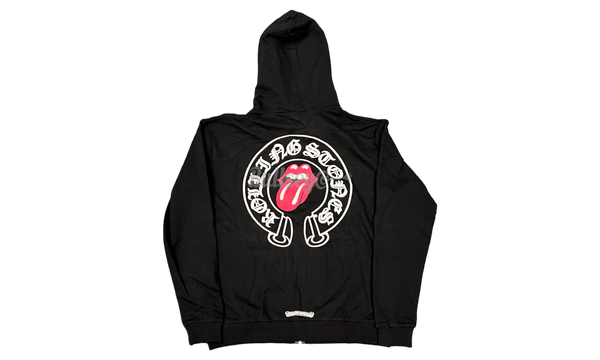 Chrome Hearts Rolling Stones Red Black Zip Up Hoodie-Boots POM DAPI Stand-Up Bottine N1CCCY0410 Platine