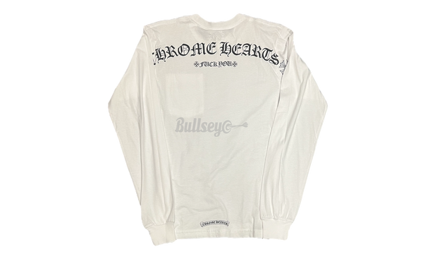 Chrome Hearts Shoulder Fuck You Longsleeve White T-Shirt-Bullseye Eva Sneaker Boutique