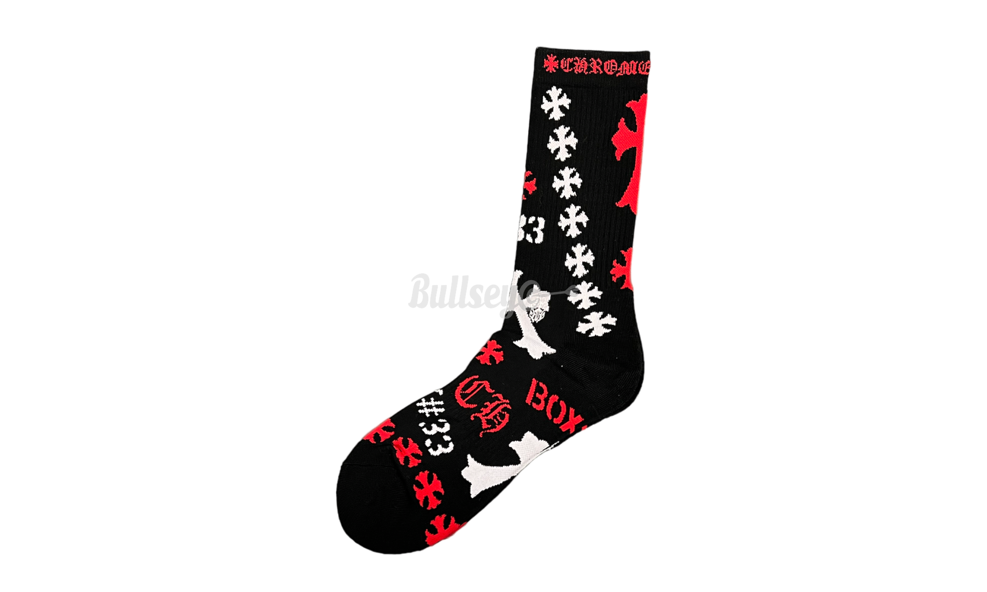 Chrome Hearts Stencil Socks "Black"-Bullseye Sneaker Boutique