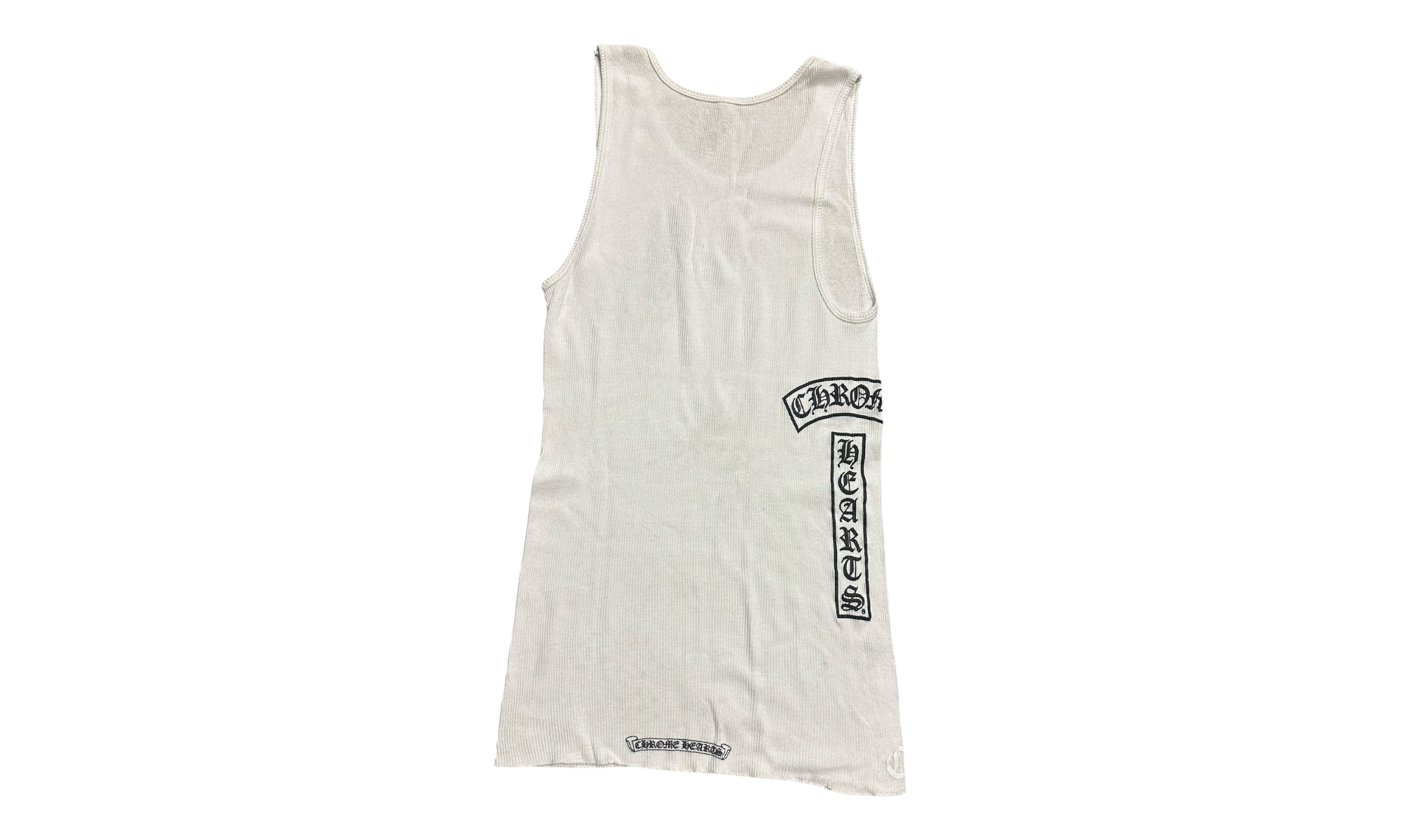 Chrome Hearts T-Bar White Tank Top (PreOwned)