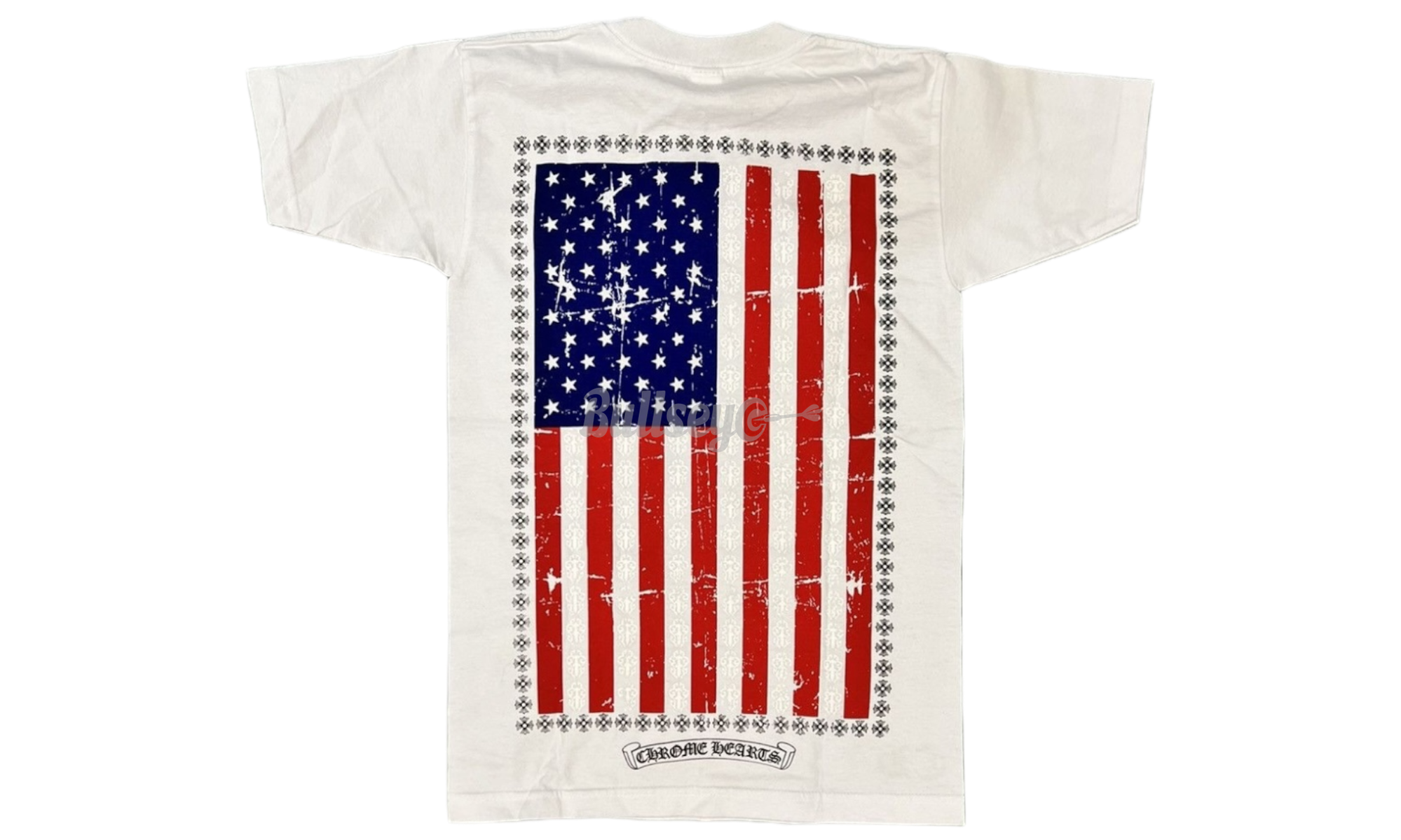BullseyeSB | Chrome Hearts USA Flag White T - Shirt - Barba