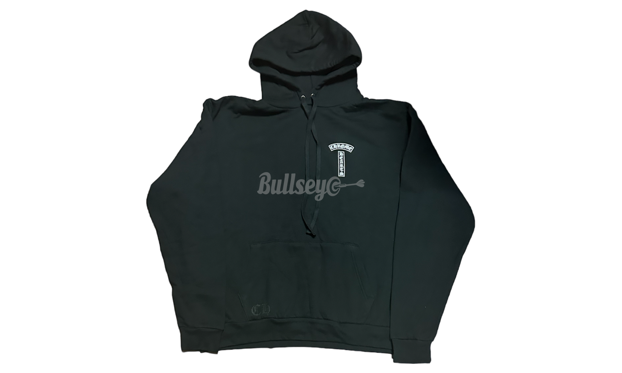 Chrome Hearts USA Shoulder T-Bar Logo Black Hoodie
