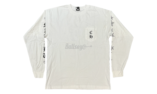 Chrome Hearts Vintage Horseshoe White Longsleeve T-shirt-Bullseye Sneaker they Boutique