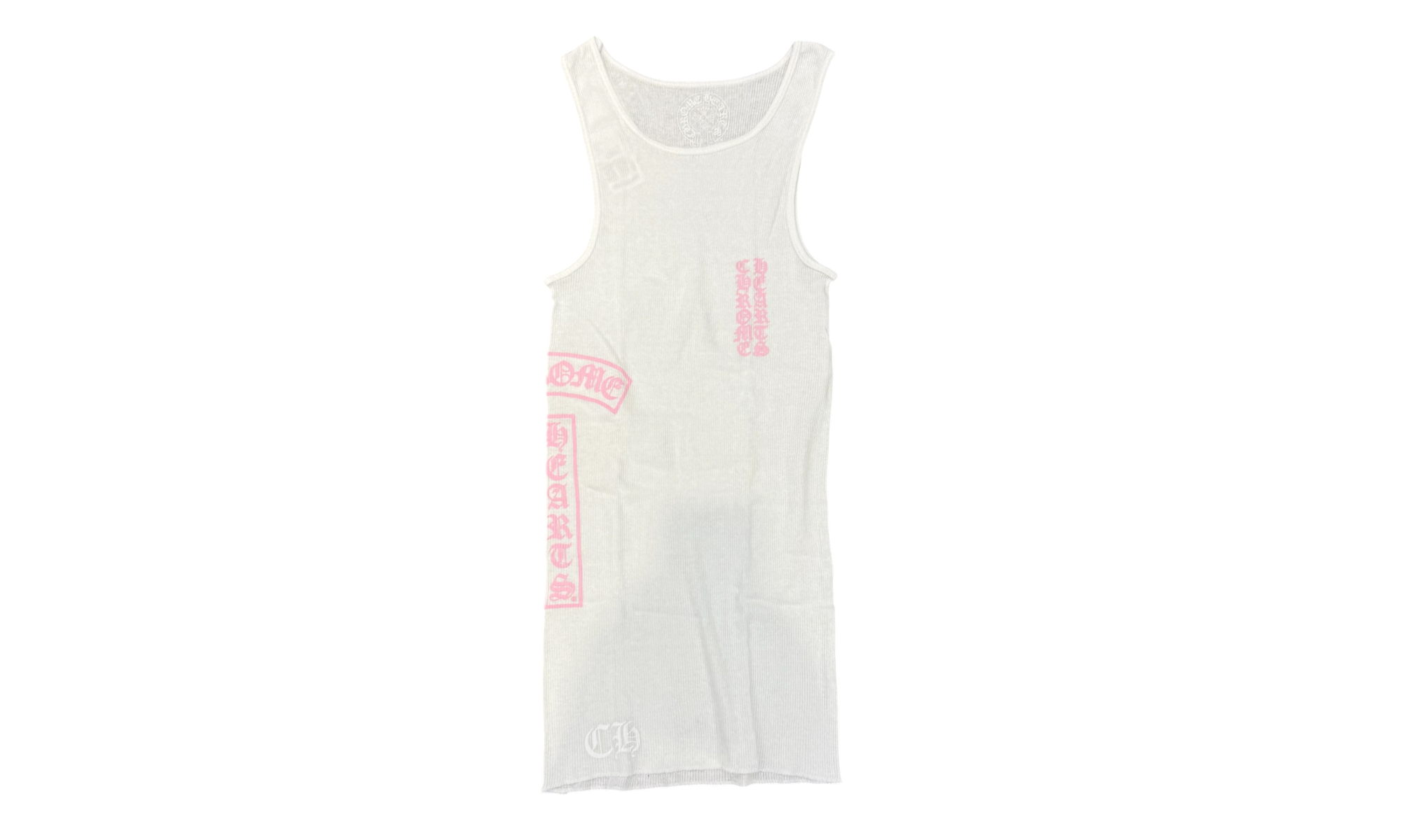 Chrome Hearts White T-Bar Rib Tank Top | BullseyeSB