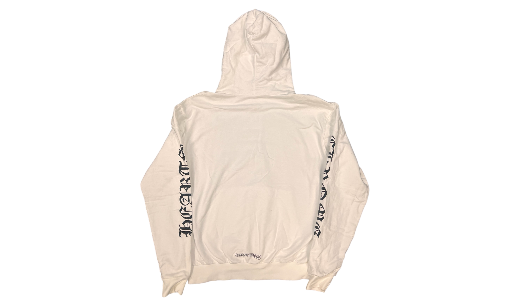 Chrome Hearts White Vertical Letter Hoodie-Bullseye Sneaker Boutique