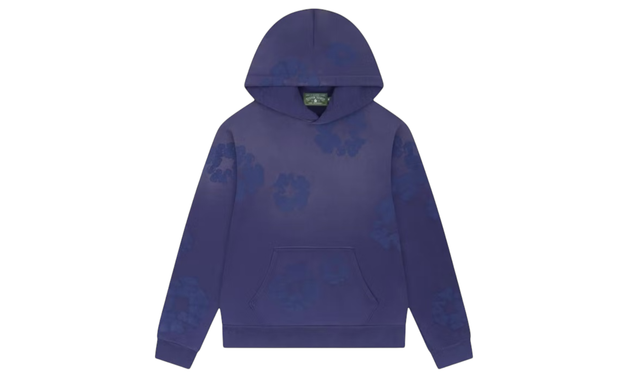 Denim Tears Mono Cotton Wreath Washed Blue Hoodie | BullseyeSB