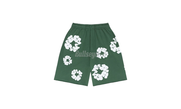 Denim Tears The Cotton Wreath Green Sweat Shorts-Bullseye Sneaker personality Boutique