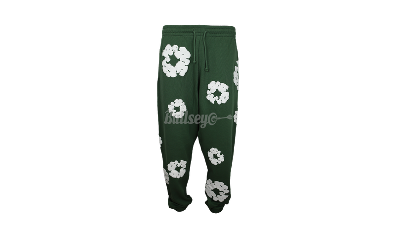 Denim Tears The Cotton Wreath Green Sweatpants-Bullseye talla Sneaker Boutique
