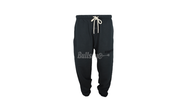 Fear Of God Essentials "Jet Black" Sweatpants-best warm pants for men to wear with sneakers this winter