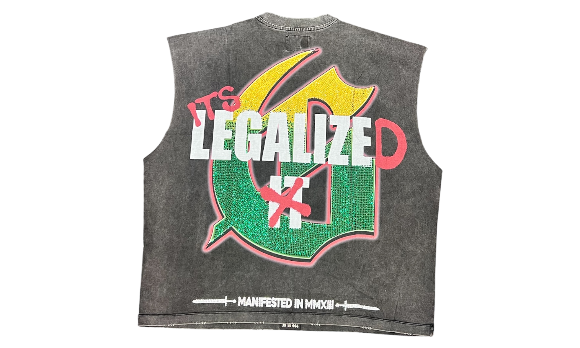 Godspeed 420 Indoor VVS Washed Grey Sleeveless T-Shirt