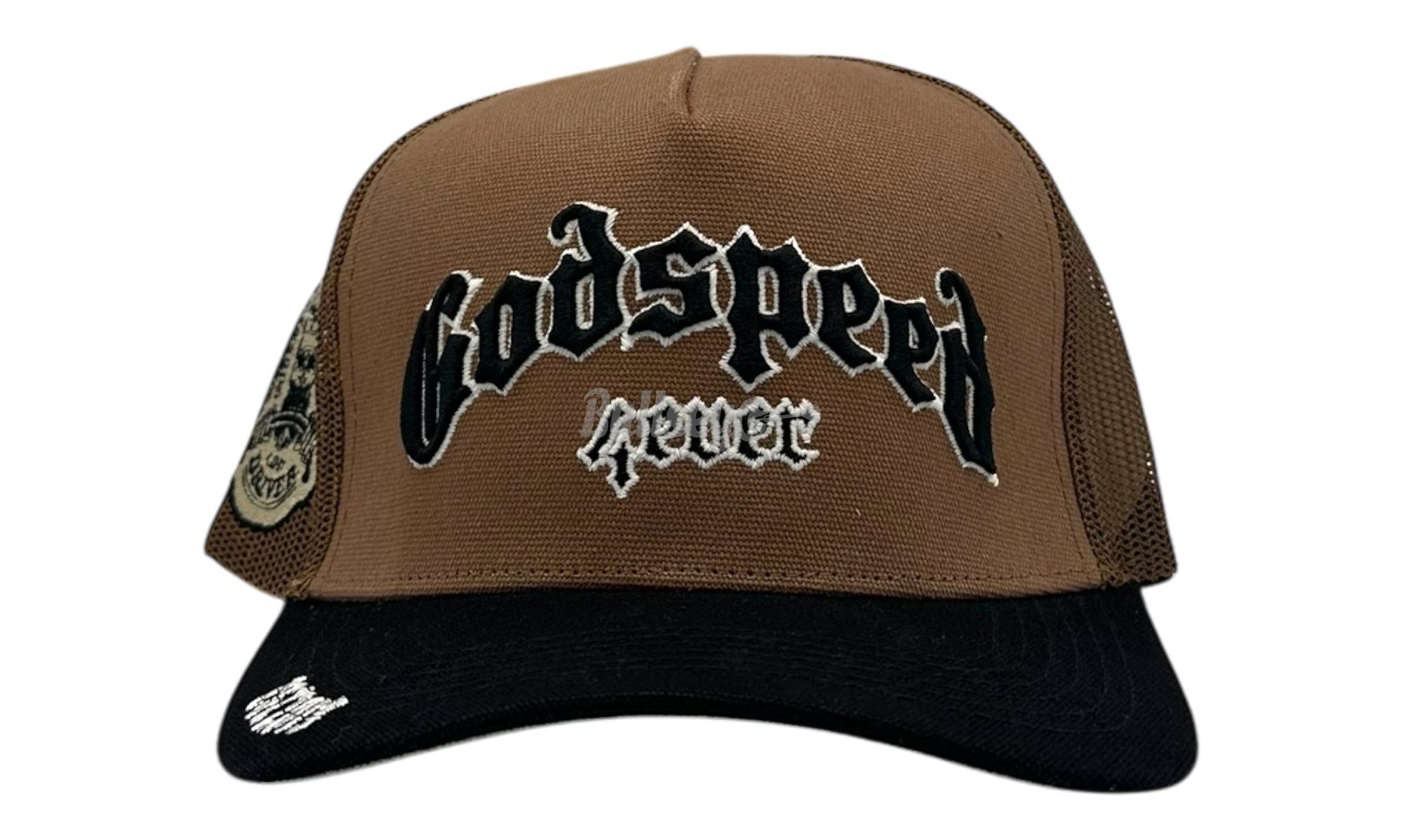 Godspeed Forever Black/Taupe Trucker Hat-Bullseye Sneaker Boutique