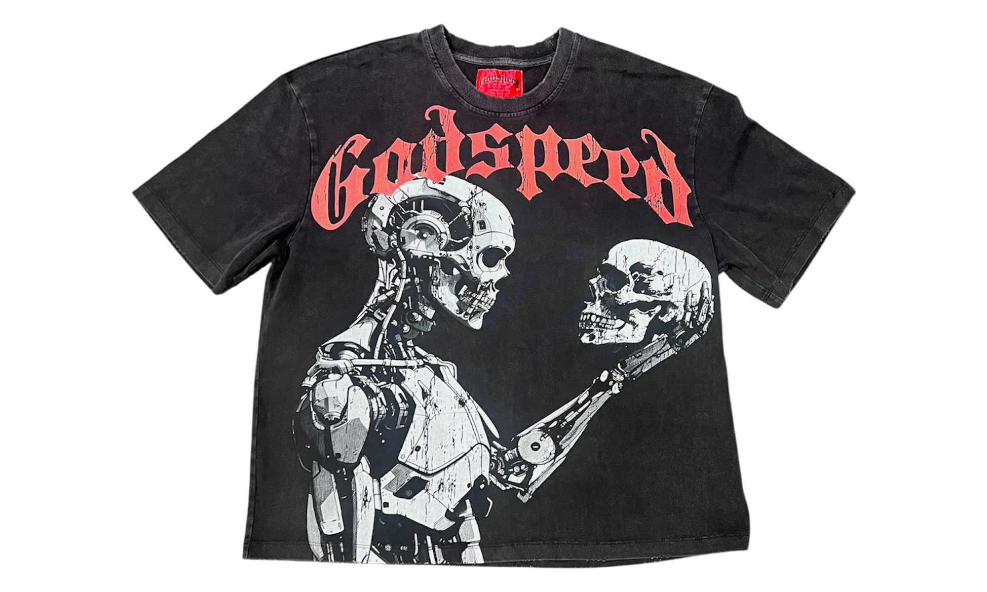 Godspeed Mankind vs Ai Washed Black T-Shirt-Bullseye Sneaker Boutique