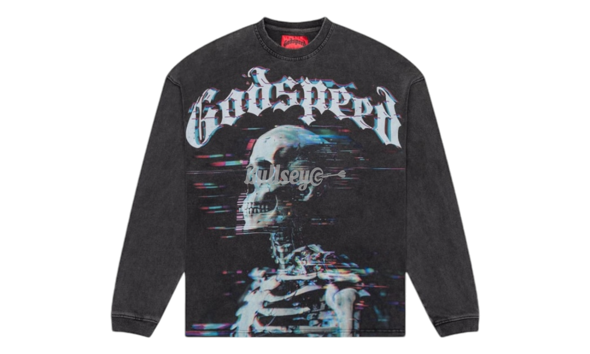 Godspeed Matrix Glitch Black Long Sleeve T-Shirt (PreOwned)-tie-dye bomber jacket Neutrals