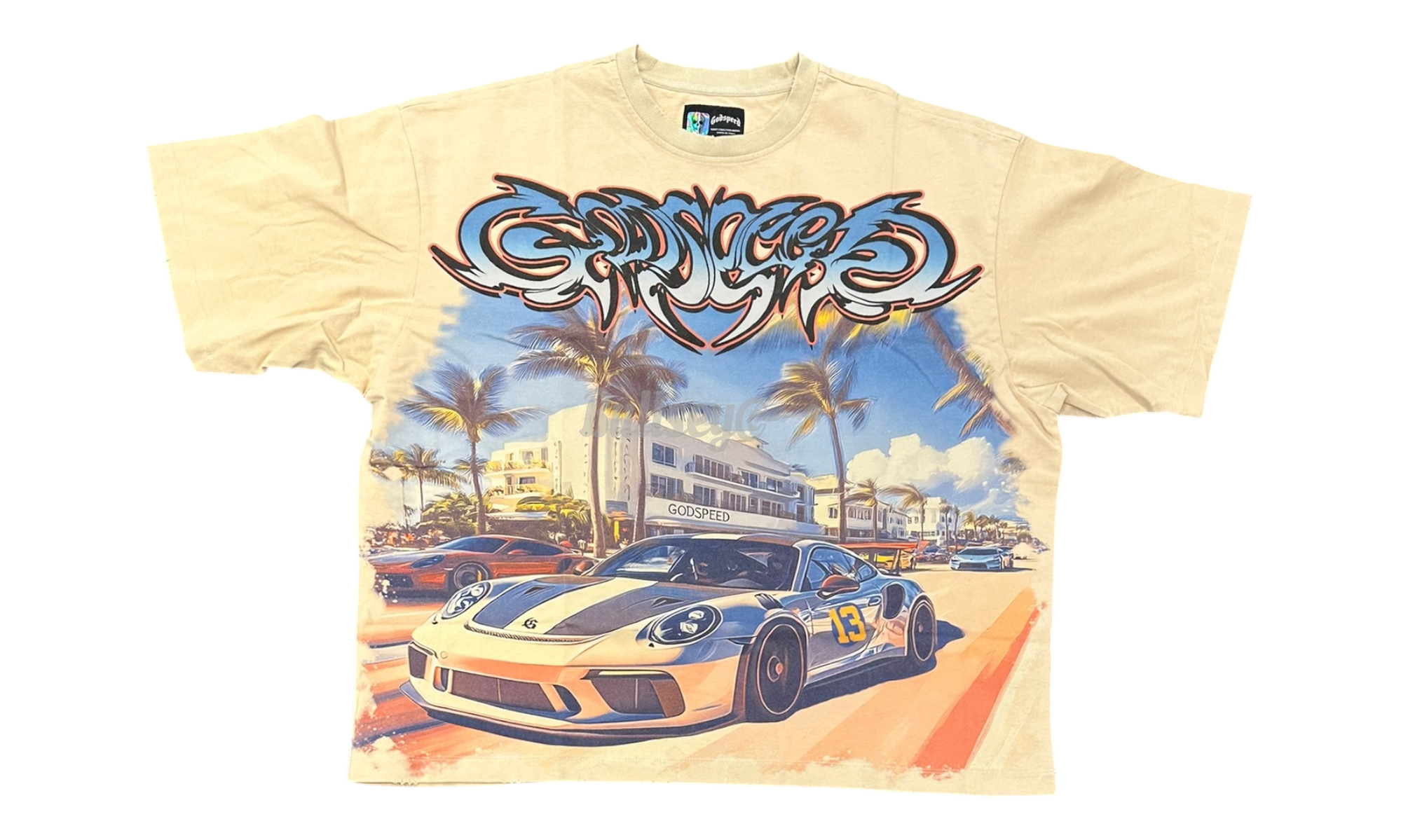 Godspeed Miami Car Meet Stone Wash T-Shirt-Bullseye Sneaker Boutique