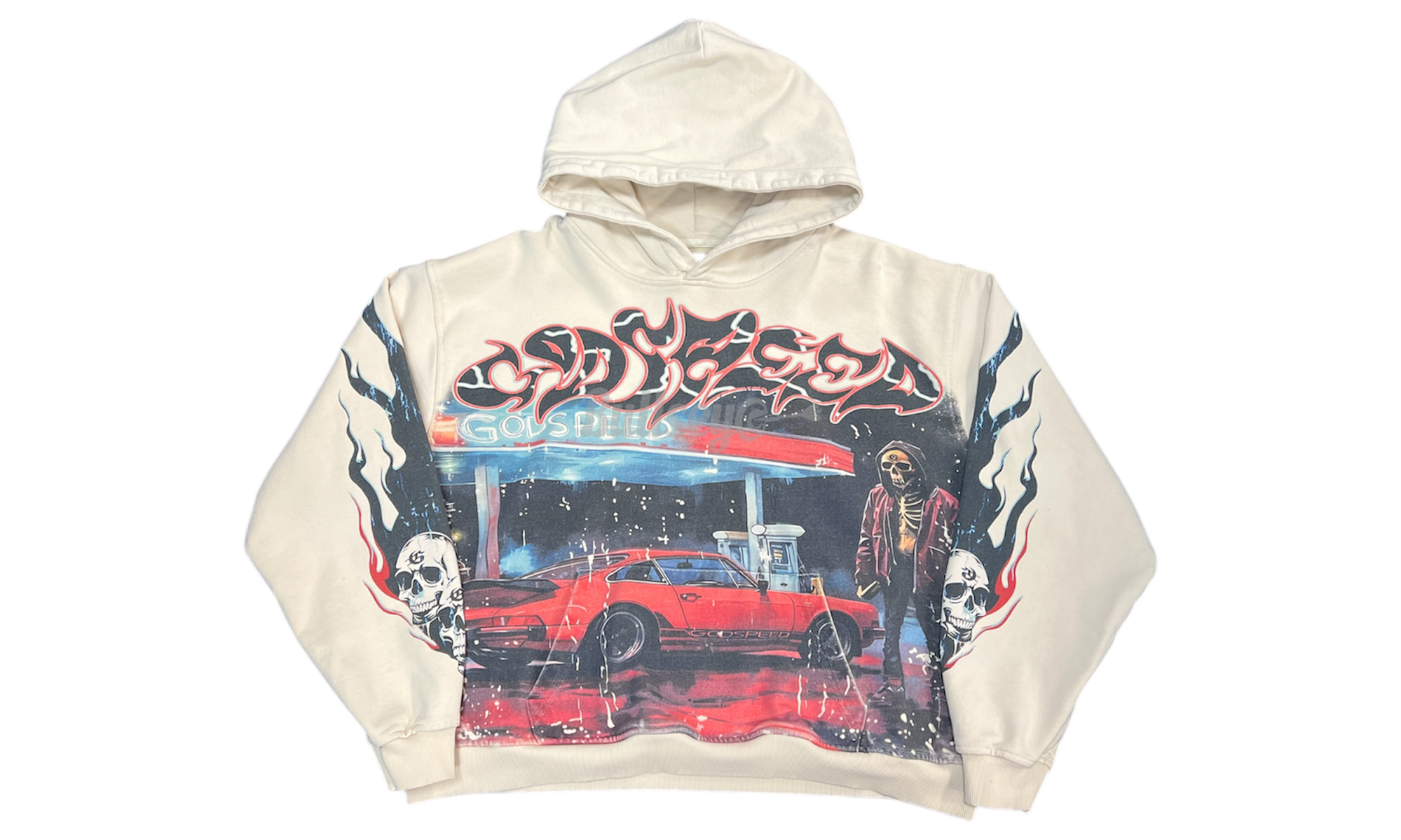 Godspeed Pitstop Bone Hoodie (PreOwned)-Bullseye Sneaker Boutique
