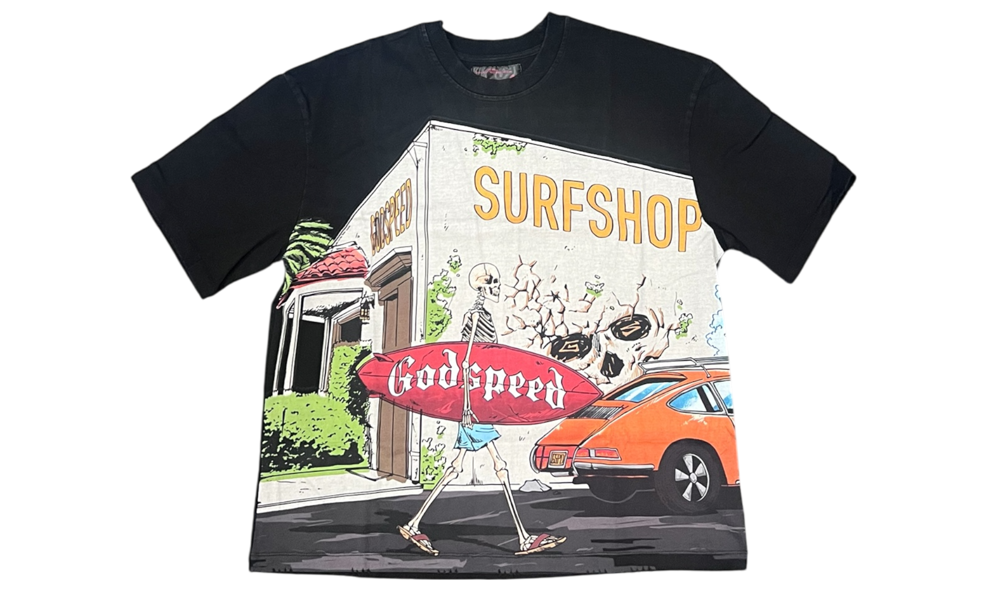 Godspeed Surf Shop Black Wash T-Shirt-Bullseye Sneaker Boutique