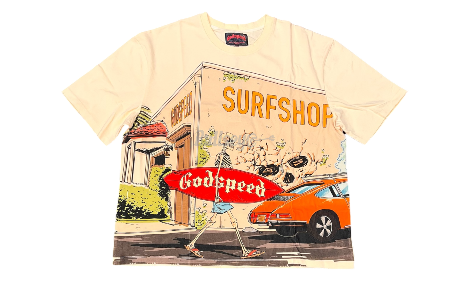 Godspeed Surf Shop Bone T-Shirt-Bullseye Sneaker Boutique