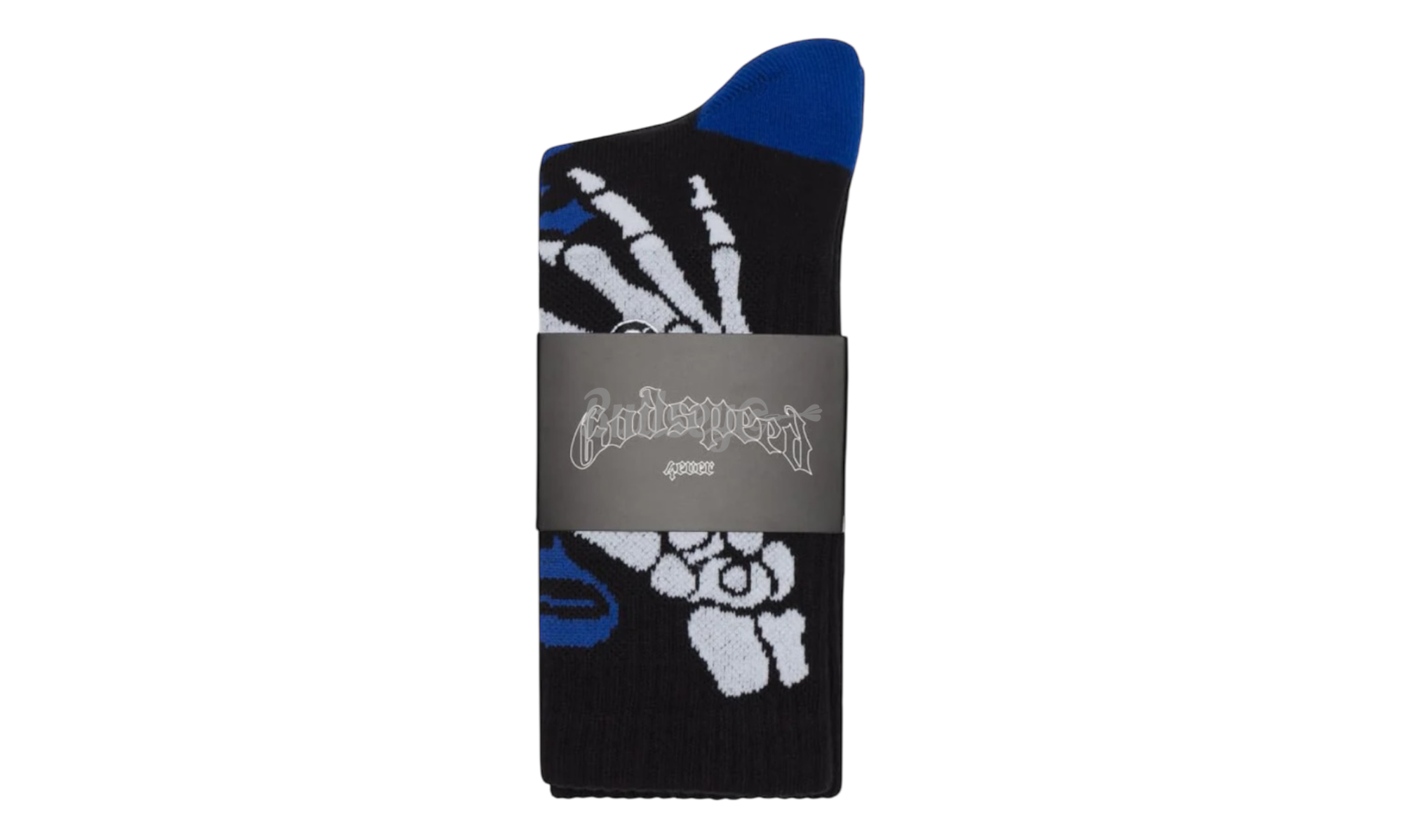 Godspeed Ten Toes Down Black/Blue Socks-Bullseye Sneaker Boutique