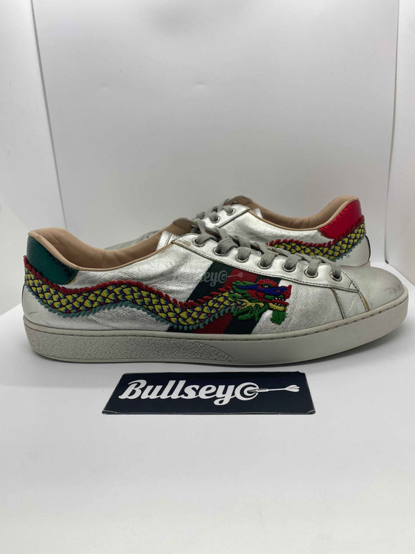 Gucci Ace Embroidered Sneaker "Silver Dragon" (PreOwned) - Urlfreeze Sneakers Sale Online