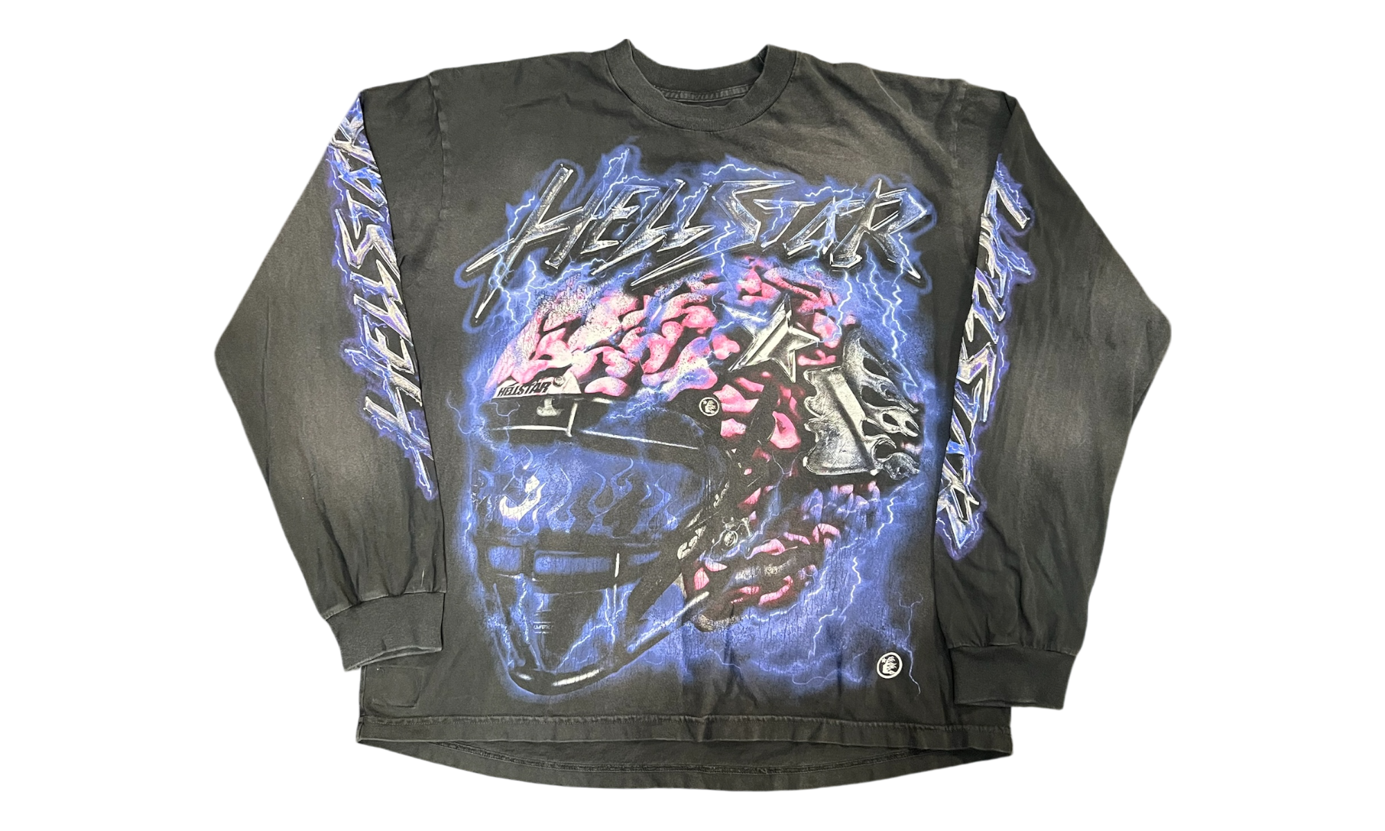 Hellstar Powered By The Star Longsleeve Black T-Shirt (PreOwned)-Nike Blazer Mid VNTG Suede Desert Berry Pink DC9179-664