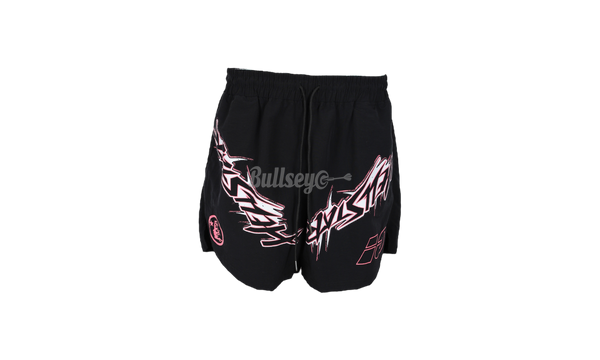 Hellstar Waxed Nylon Black Shorts-AIR Muslin JORDAN