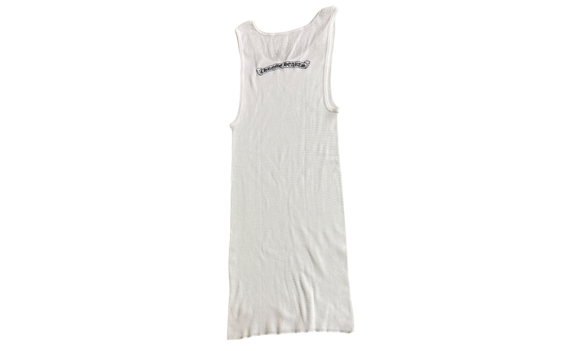 Chrome Hearts Neck Letter White Tank Top