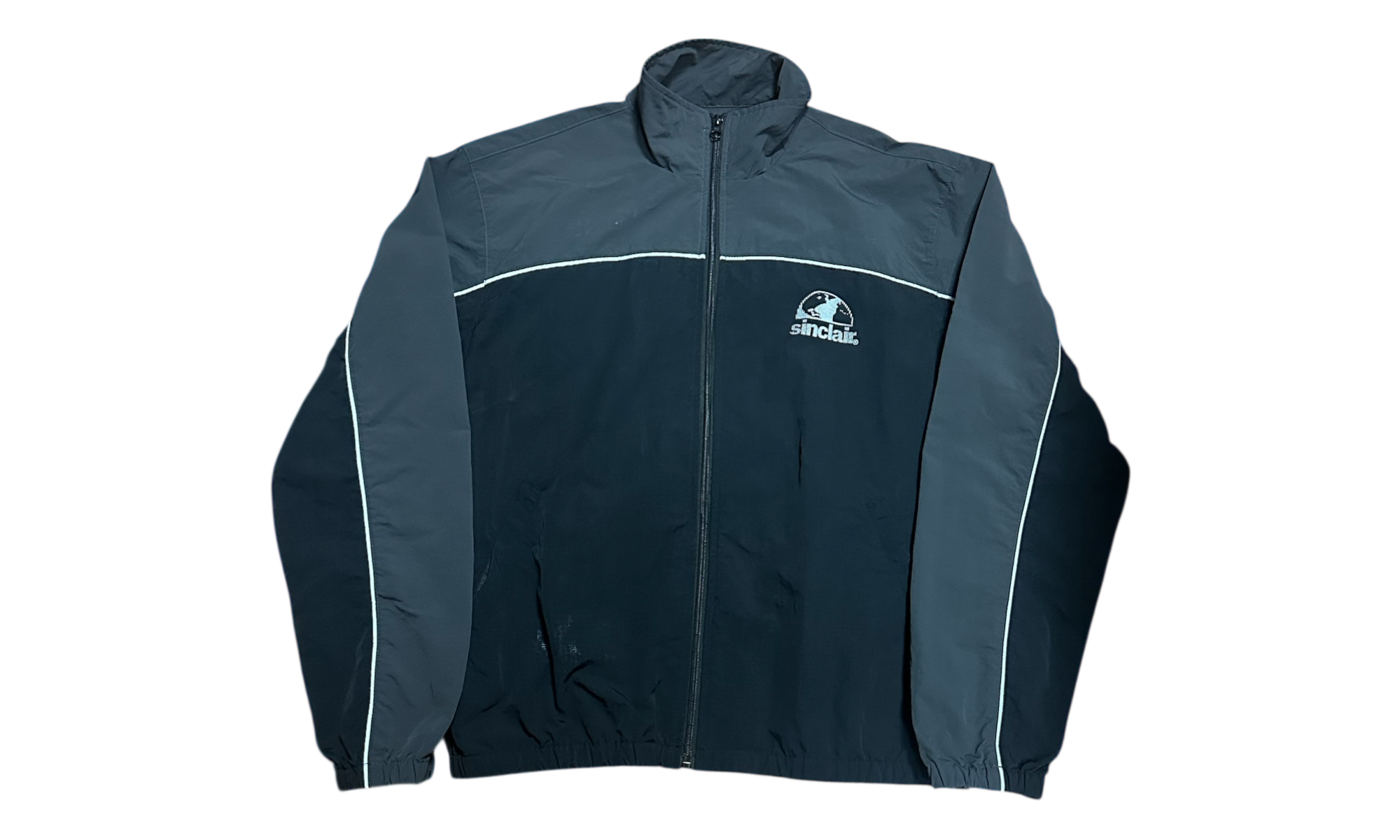 Sinclair Global Nylon Black Zip-Up Jacket (PreOwned)