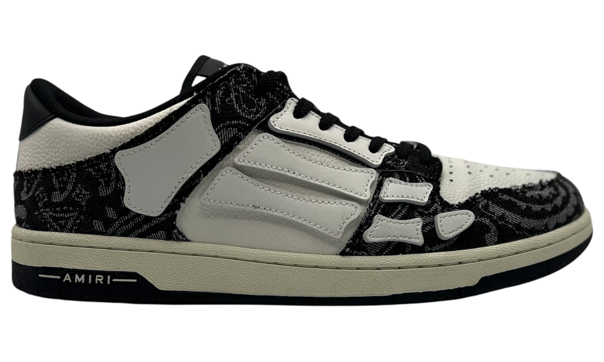 Amiri Skel Top Low "Bandana Denim Black" (PreOwned)