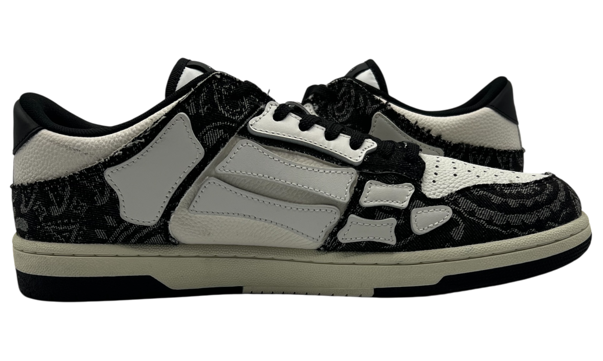 Amiri Skel Top Low "Bandana Denim Black" (PreOwned)