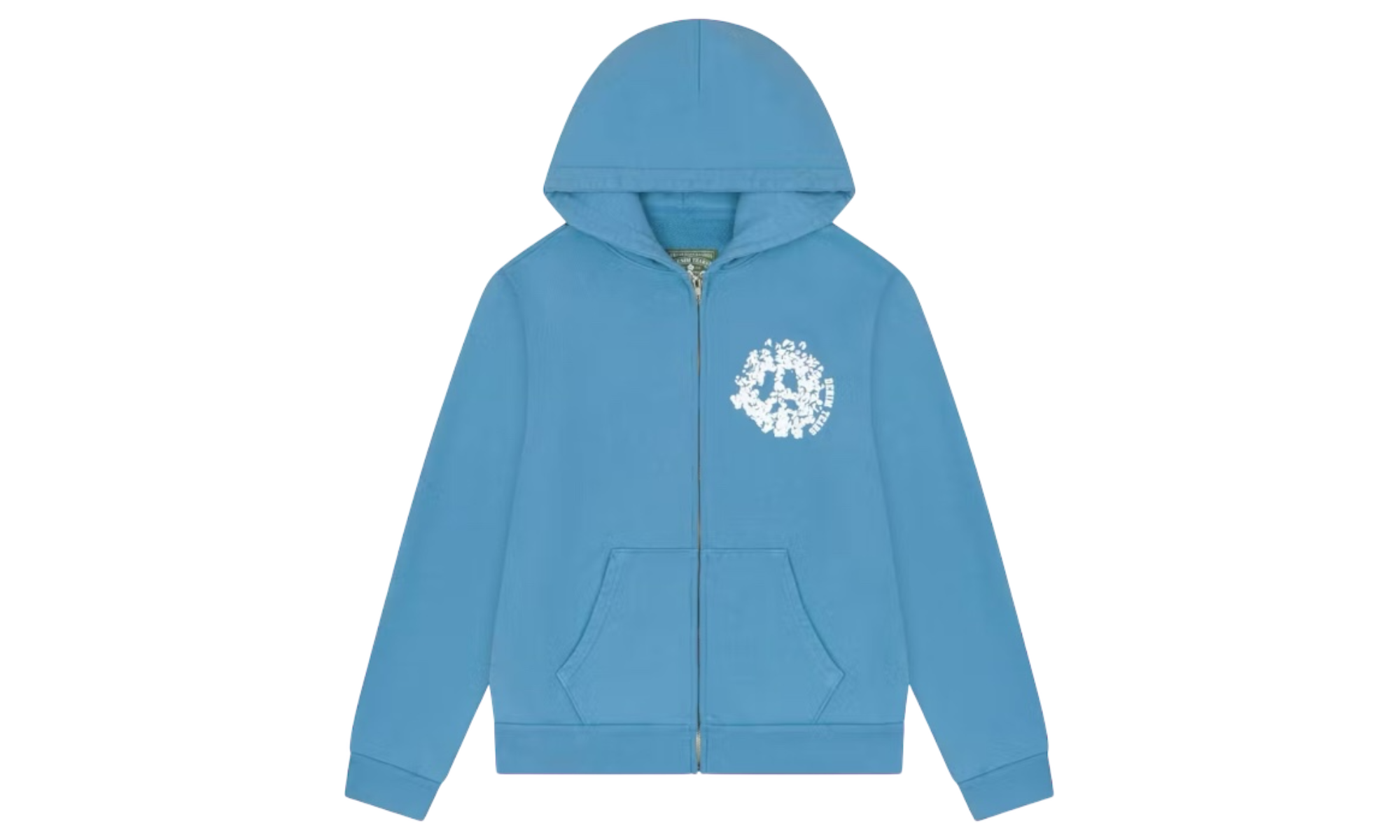 Denim Tears University Light Blue Zip-Up Hoodie