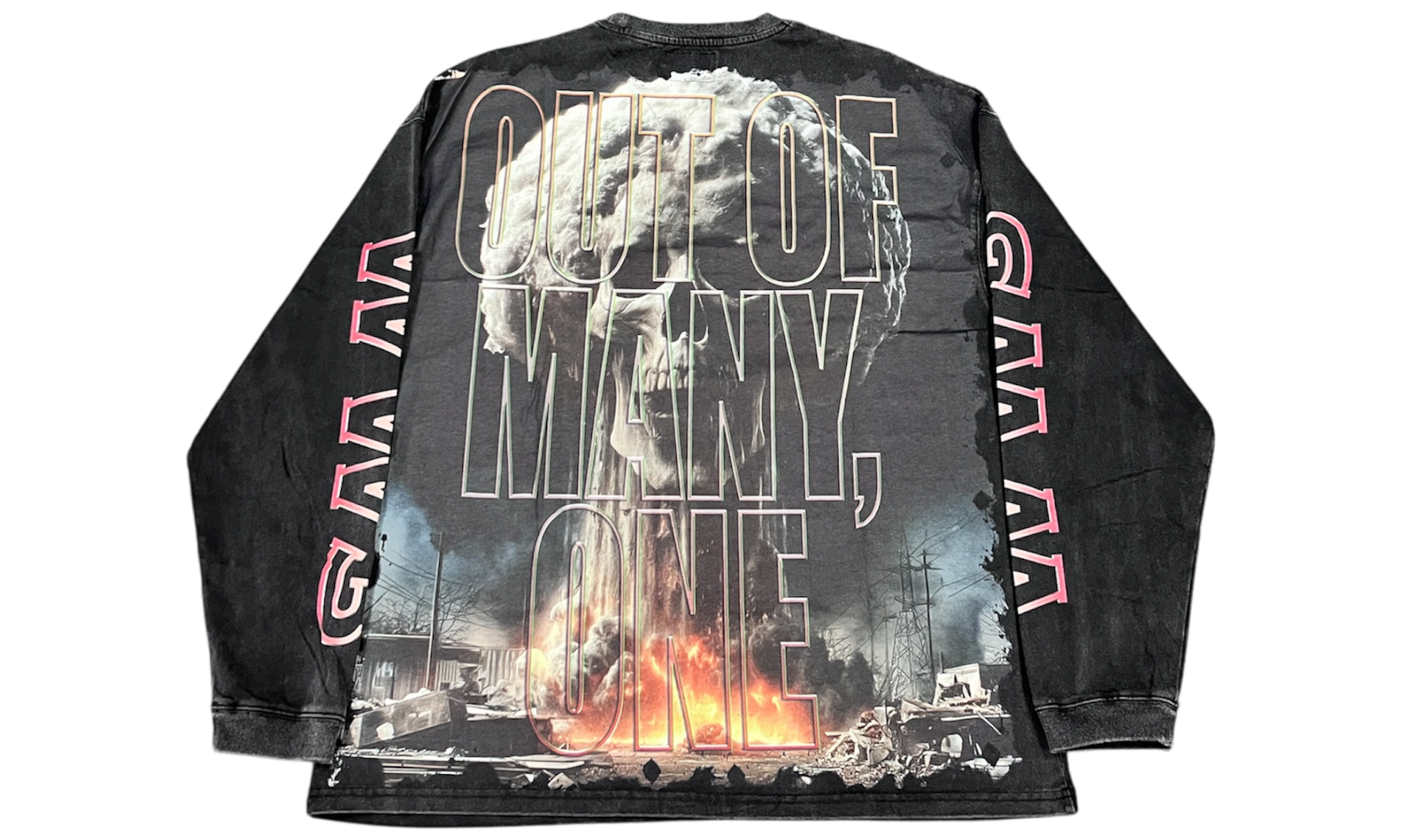 Godspeed Code Red Black Wash Longsleeve T-Shirt