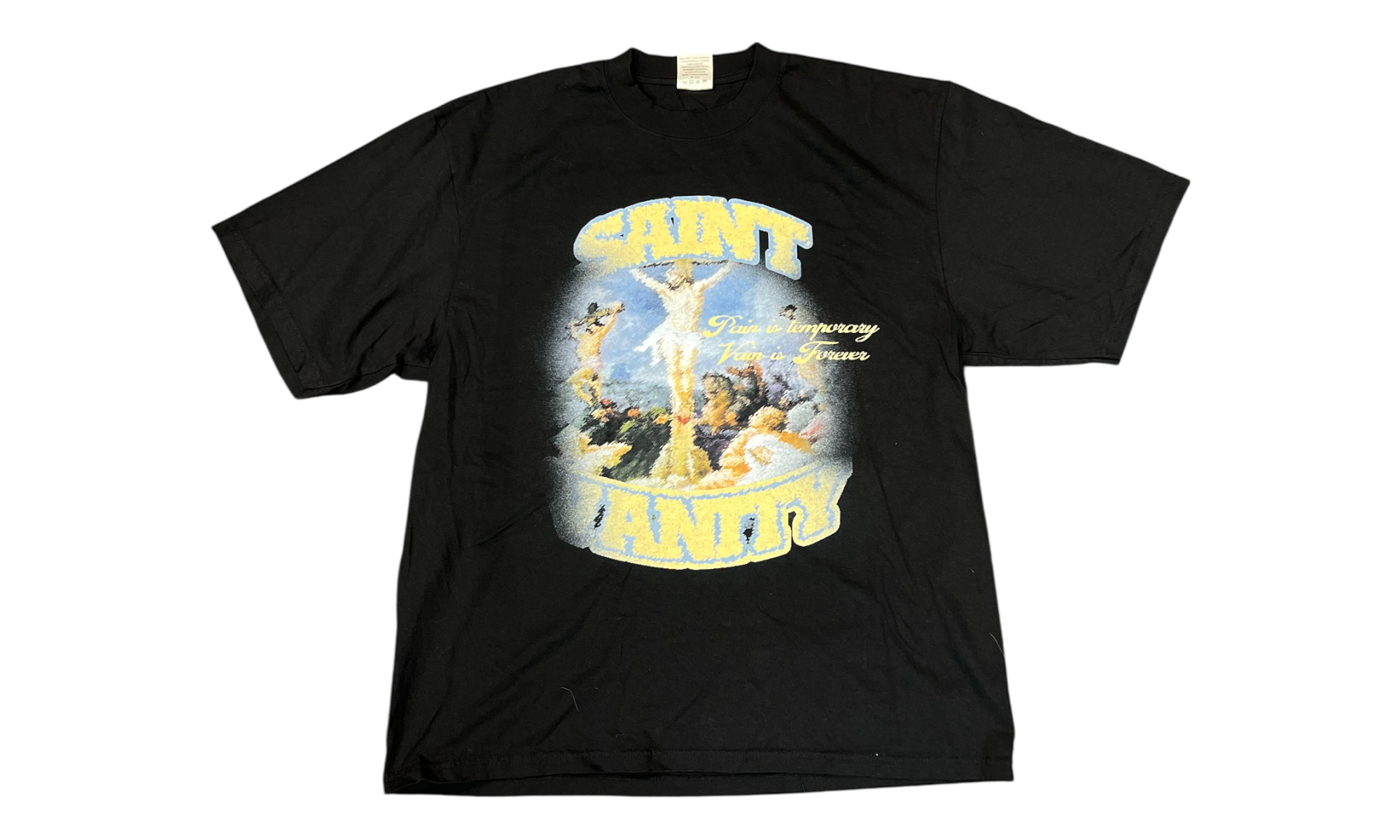 Saint Vanity Blurry Cross Black T-Shirt-Bullseye Sneaker Boutique