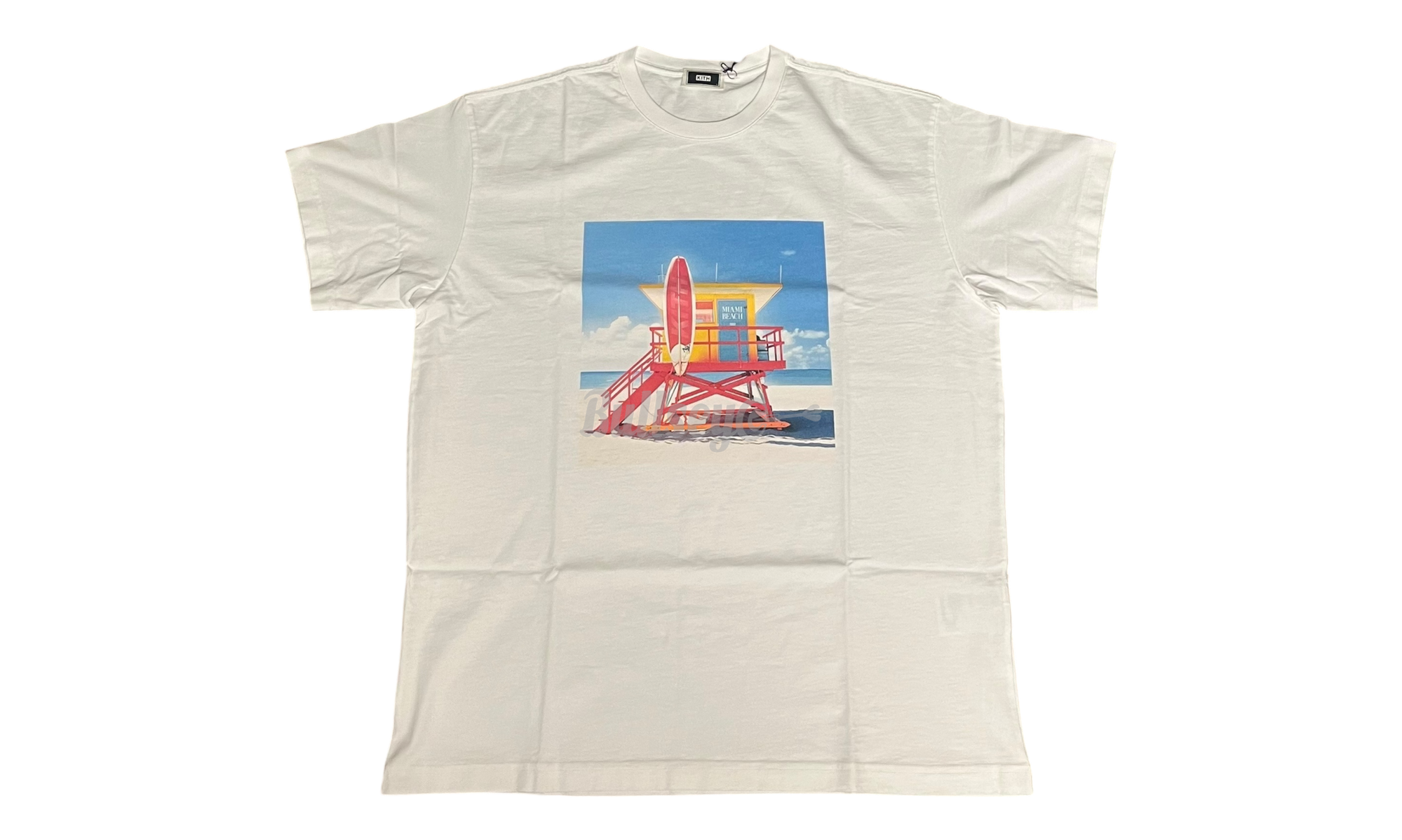 Kith Miami Lifegaurd White T-Shirt-Bullseye Sneaker Boutique