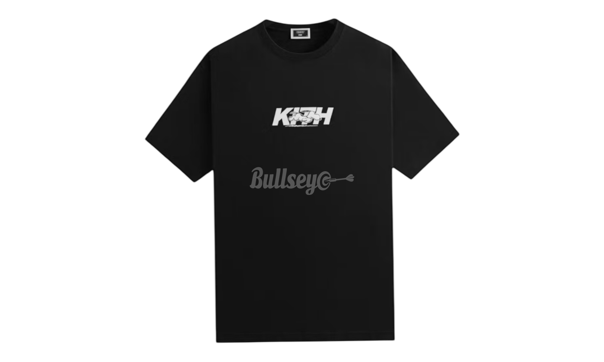 Kith X Peanuts Snoopy Running Fast Logo Black T-Shirt-Bullseye Sneaker Boutique