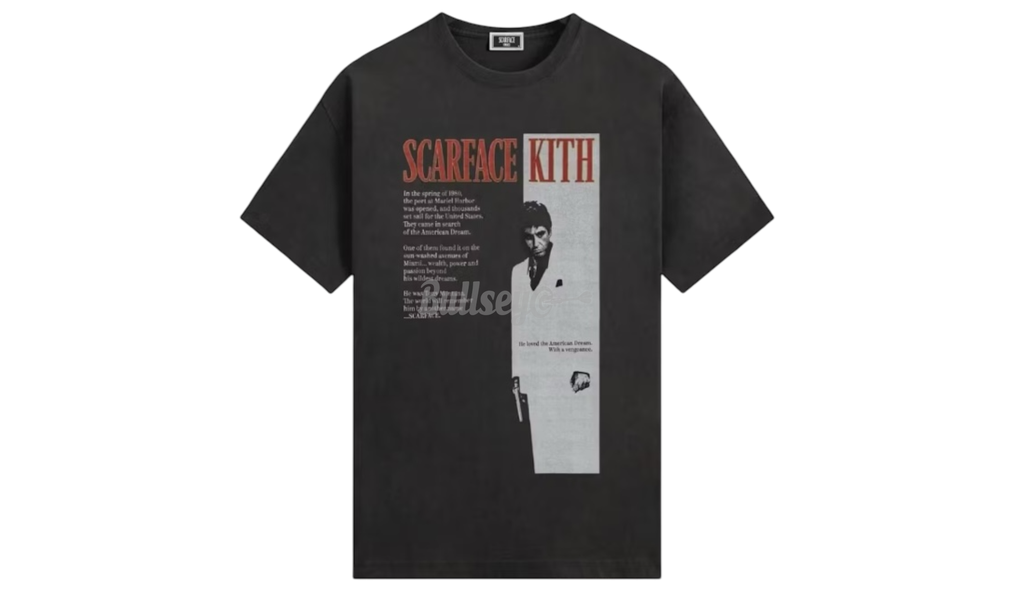 Kith X Scarface Film Poster Vintage Black T-Shirt-Bullseye Sneaker Boutique