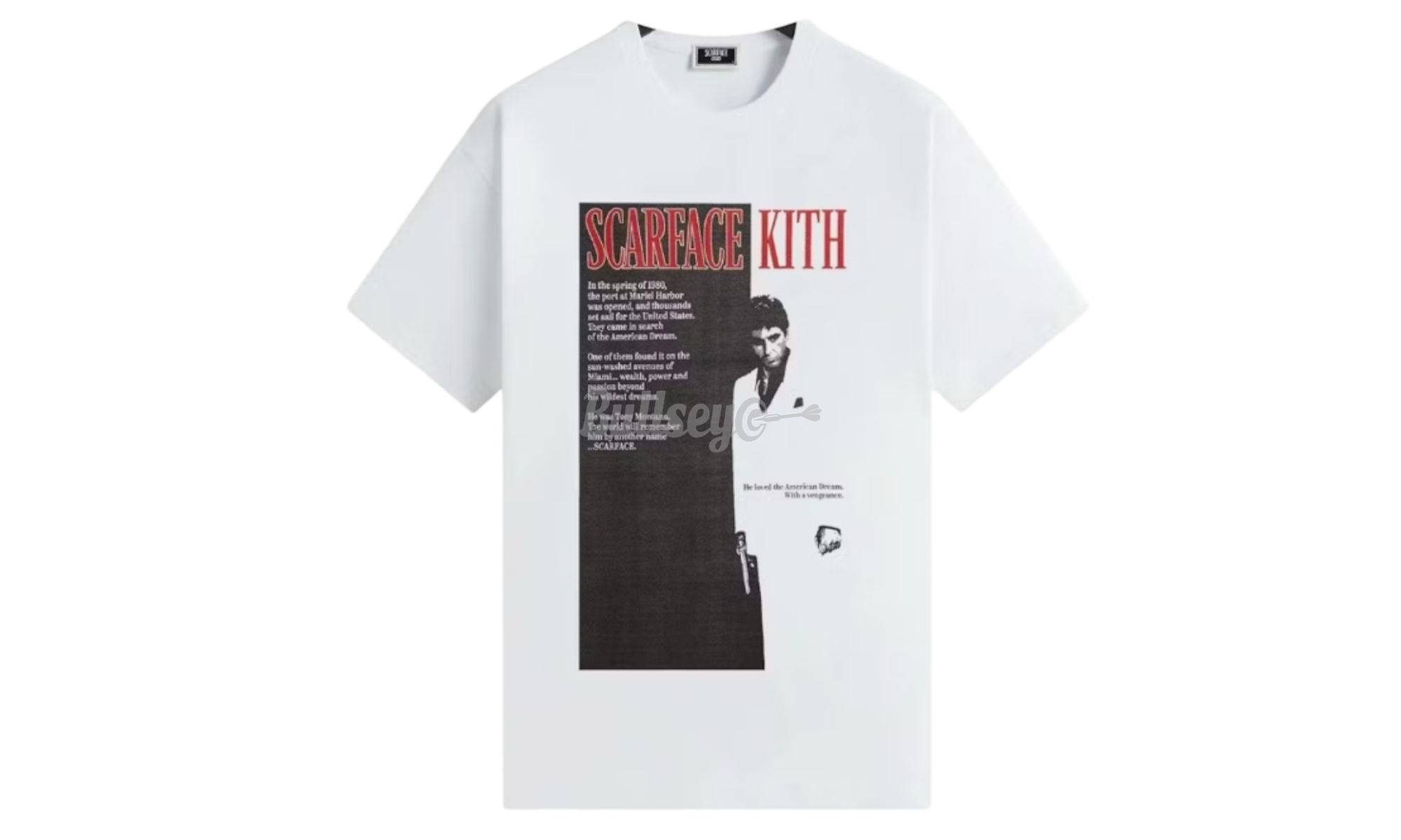 Kith X Scarface Film Poster Vintage White T-Shirt-Bullseye Sneaker Boutique