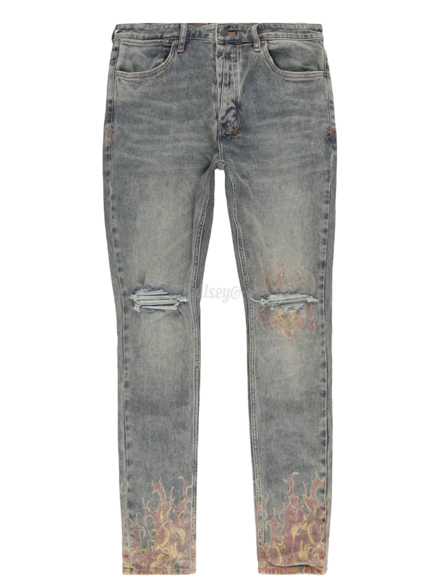 Ksubi Blue Van Winkle Stage Dive Trashed-Bullseye Sneaker Boutique