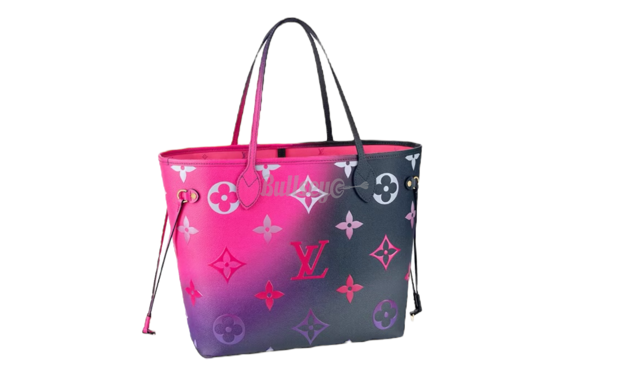 Louis Vuitton Monogram Giant (With Pouch) Spring In The City Neverfull MM Midnight Fuchsia (PreOwned)