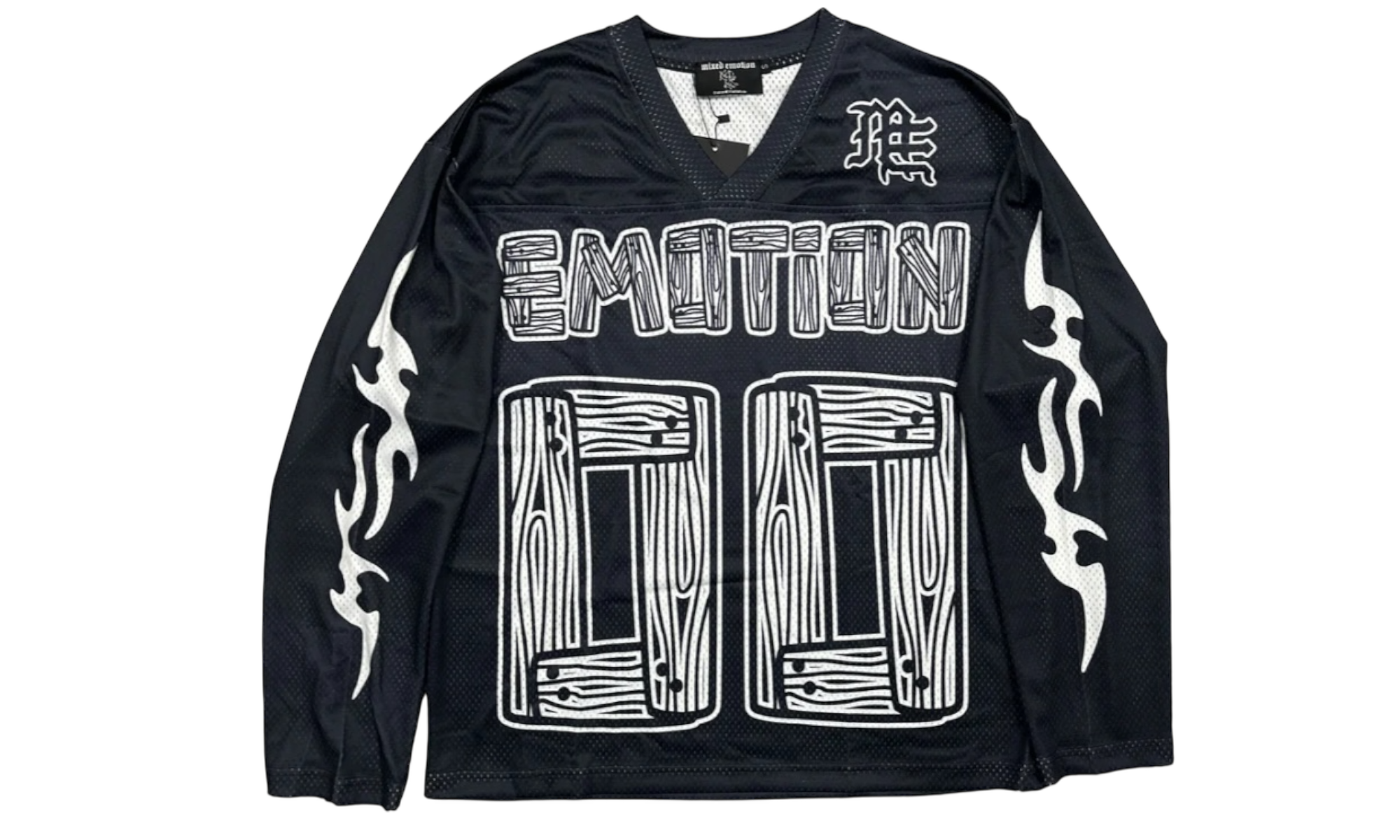 Mixed Emotion Oversized Black Lighting Long Sleeve-Bullseye Sneaker Boutique