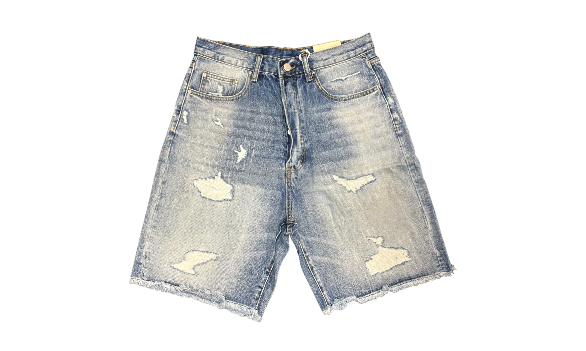 Mnml Baggy Rip Denim Shorts-Bullseye Sneaker Boutique