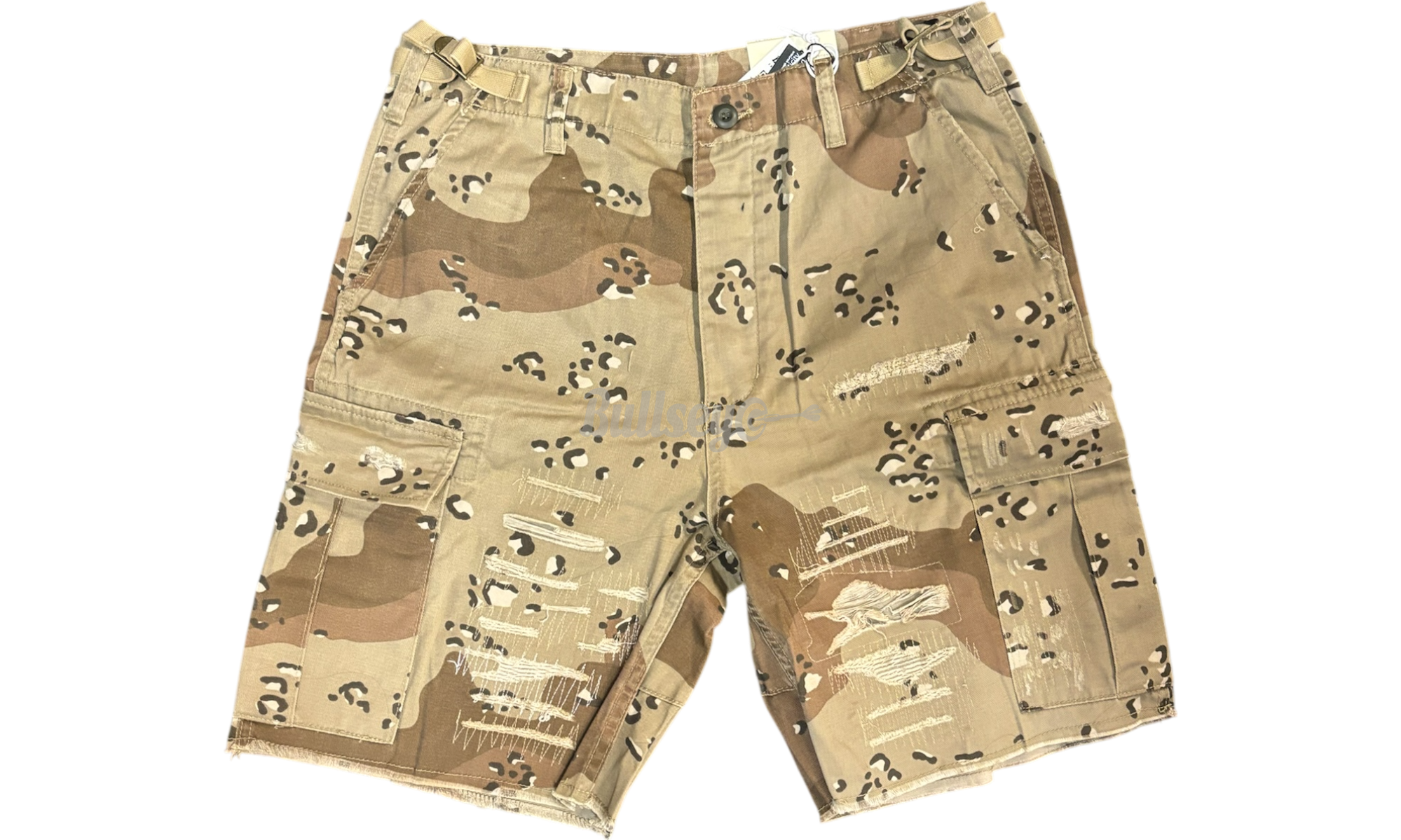 Mnml Distressed Cargo Shorts-Bullseye Sneaker Boutique