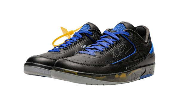 Off-White x all-round court shoe with a super clean aesthetic Retro Low "Black Varsity Royal"