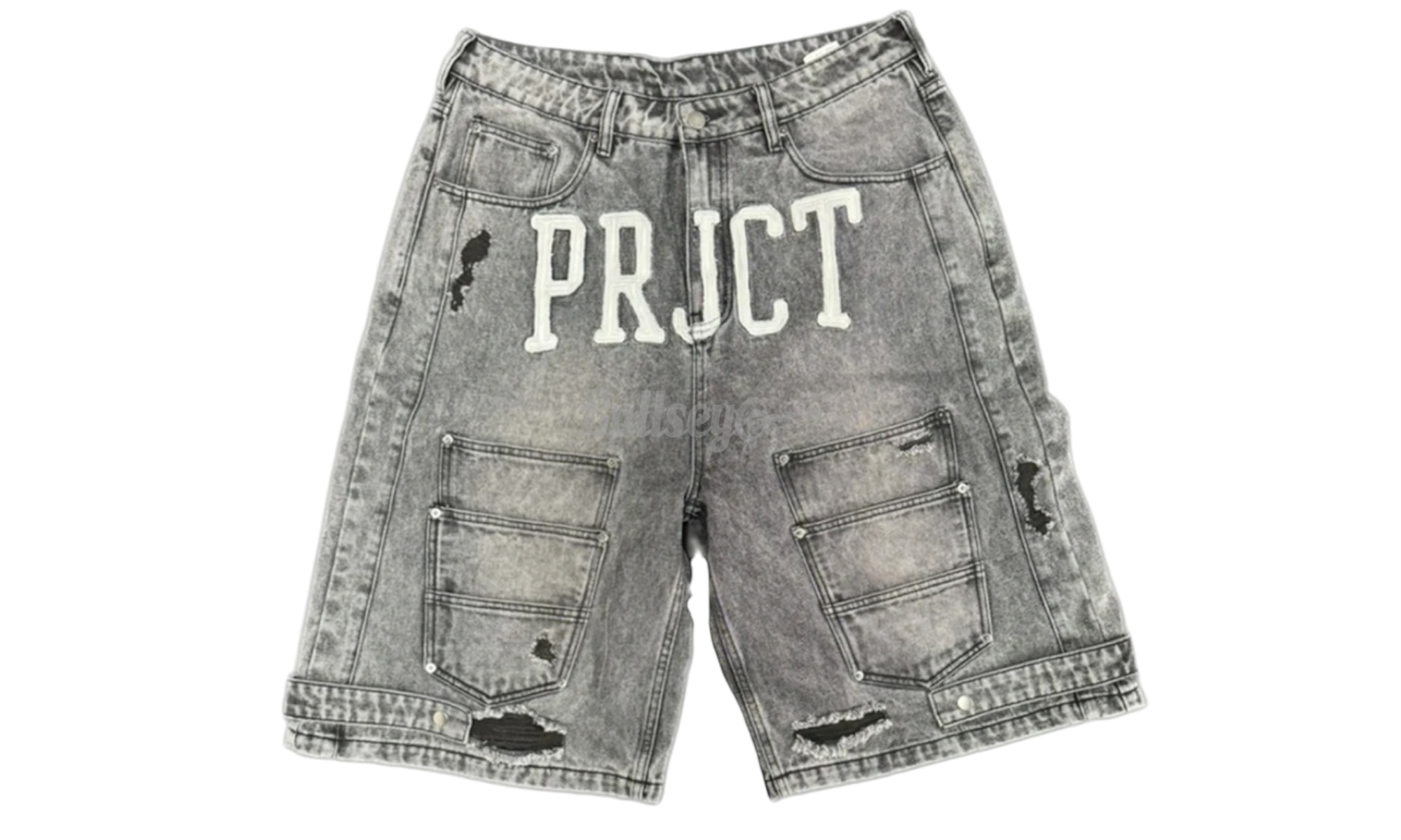 Project Capri Triple Pocket Black Jean Shorts-Bullseye Sneaker Boutique
